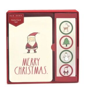 NEW Rae Dunn Merry Christmas Notecards Santa Claus 🎅🏻